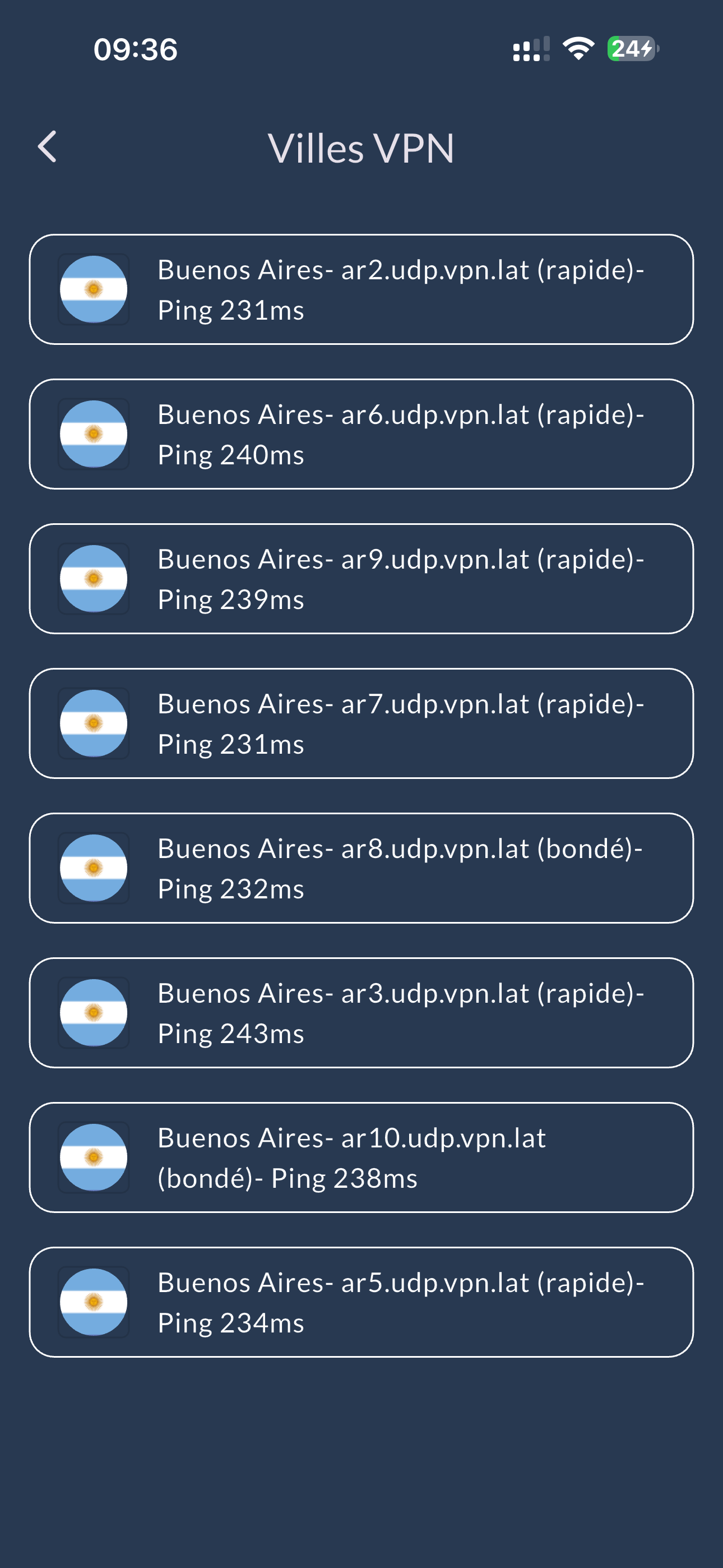 Serveurs VPN.lat à Buenos Aires